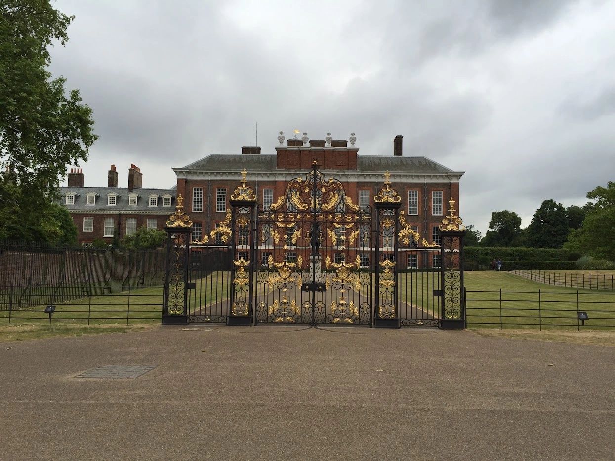 Ornate entrance gates at Kensington Palace